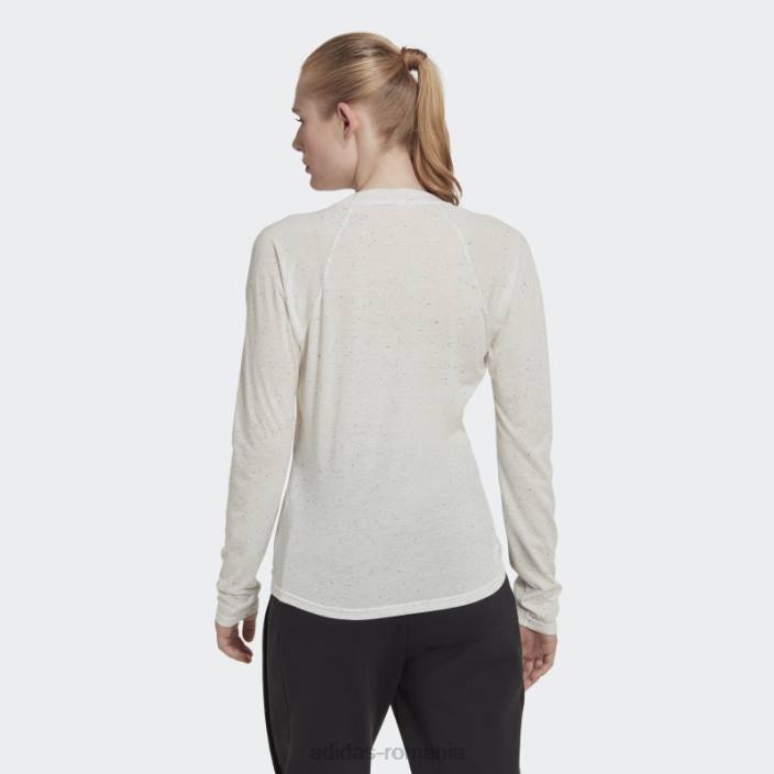 Adidas Tricou cu mânecă lungă pentru viitorii icoane winners 3.0, alb melange femei melange alb 2JBN22556