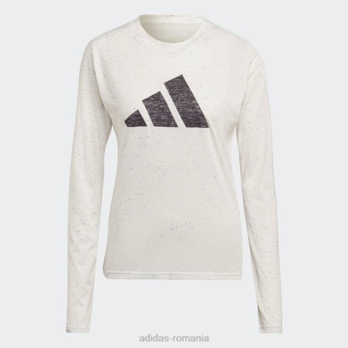 Adidas Tricou cu mânecă lungă pentru viitorii icoane winners 3.0, alb melange femei melange alb 2JBN22556