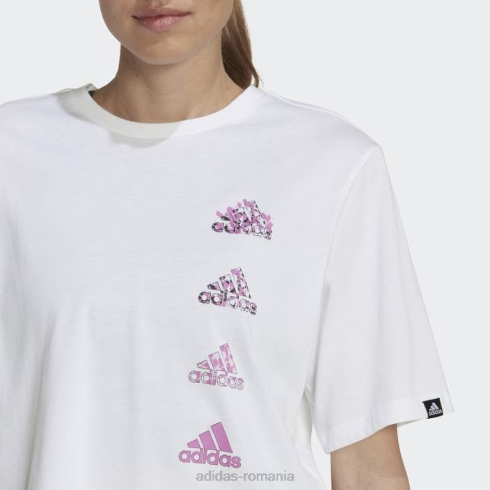 Adidas Tricou grafic alb pentru antrenament aeroready adidas femei alb 2JBN22659