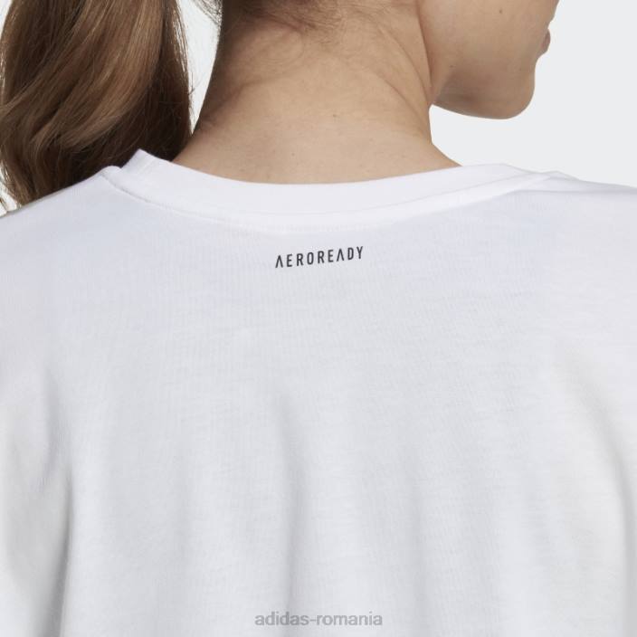 Adidas Tricou grafic alb pentru antrenament aeroready adidas femei alb 2JBN22659