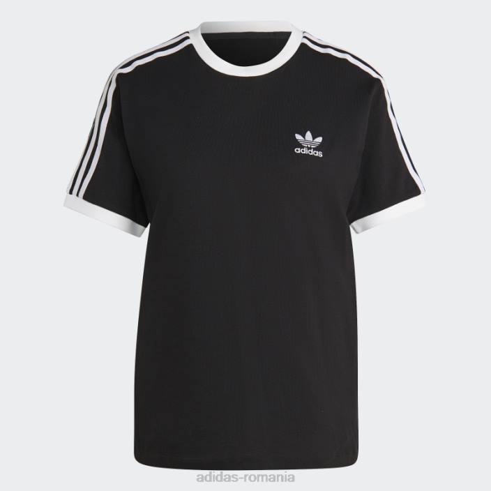 Adidas Tricou negru cu 3 dungi adicolor classics adidas femei negru 2JBN22442