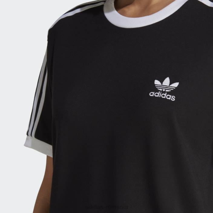 Adidas Tricou negru cu 3 dungi adicolor classics adidas femei negru 2JBN22442