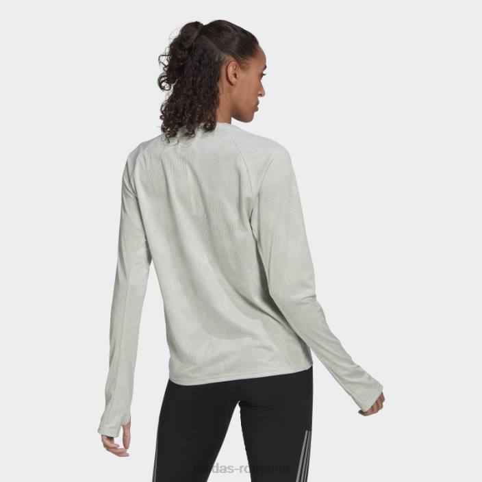 Adidas făcut pentru a fi refăcut alergare tricou cu mânecă lungă verde adidas femei verde 2JBN22560