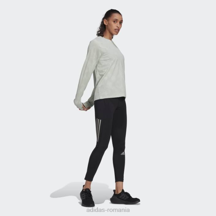 Adidas făcut pentru a fi refăcut alergare tricou cu mânecă lungă verde adidas femei verde 2JBN22560