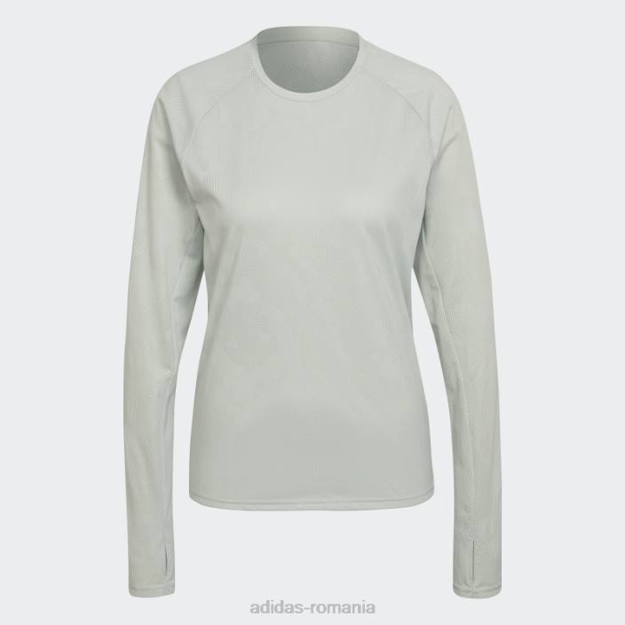 Adidas făcut pentru a fi refăcut alergare tricou cu mânecă lungă verde adidas femei verde 2JBN22560