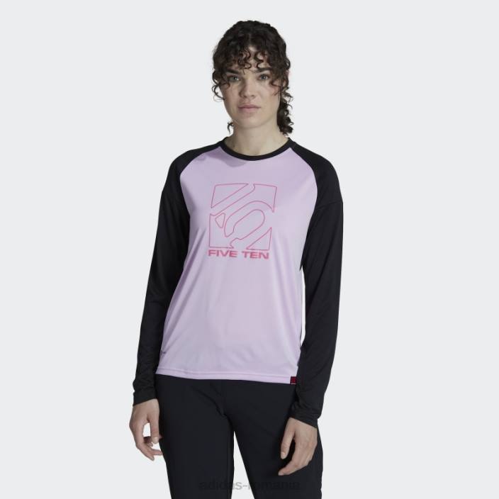 Adidas five ten tricou cu mânecă lungă bca tee lila femei liliac 2JBN22807