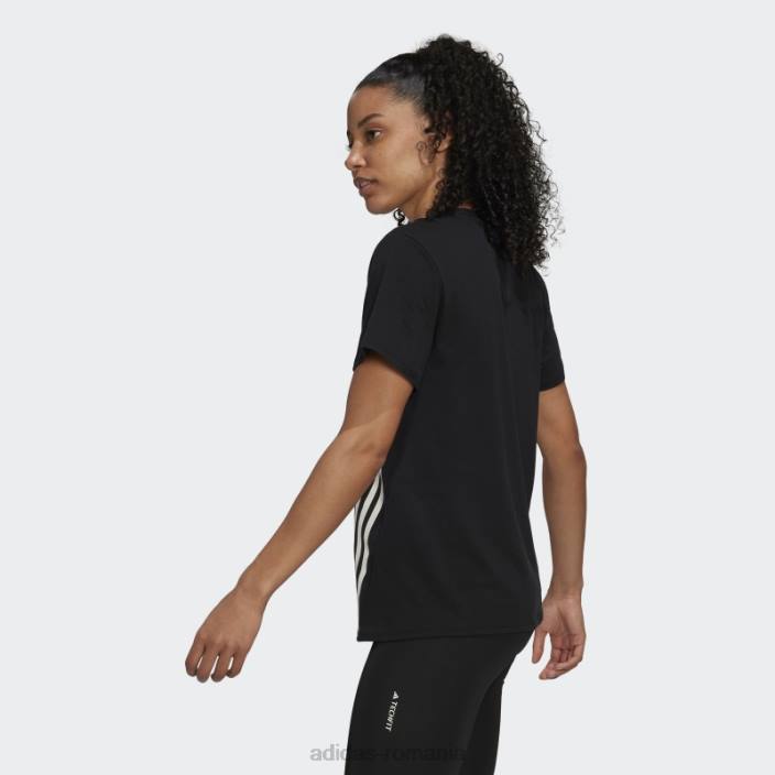 Adidas icoane tren tricou tricou negru femei alb negru 2JBN22622