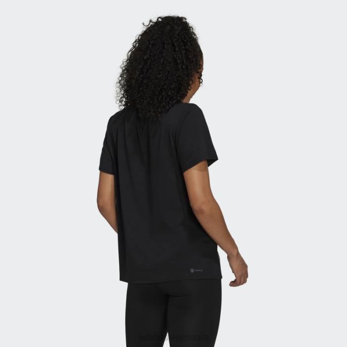 Adidas icoane tren tricou tricou negru femei alb negru 2JBN22622