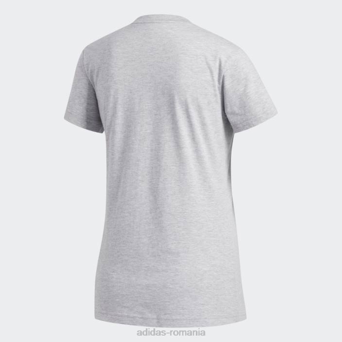 Adidas insigna de tricou sport gri mediu adidas femei gri mediu/alb 2JBN22842
