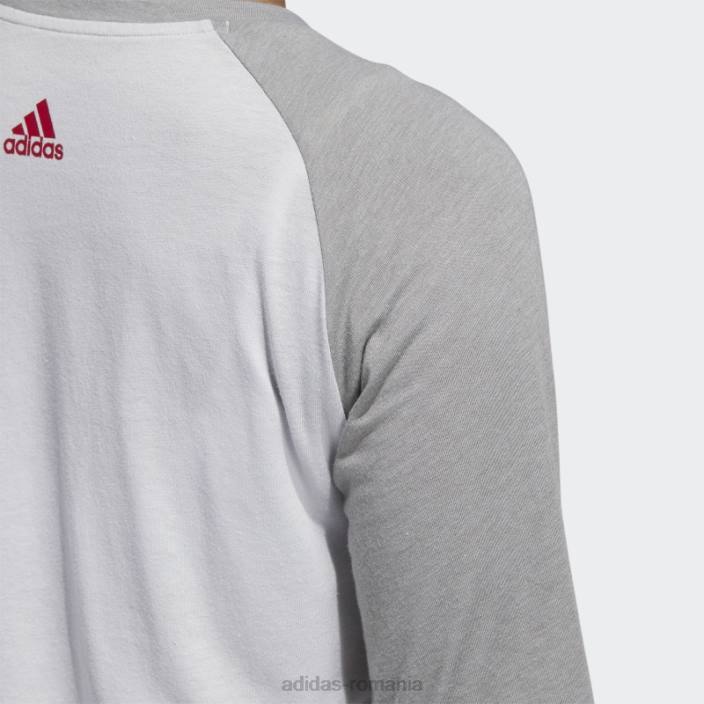 Adidas ncaa-rut-7a4-1 Tricou de baseball cu mânecă 3/4 femei gri/hether/ncaa-rut-7a4-1 2JBN22902