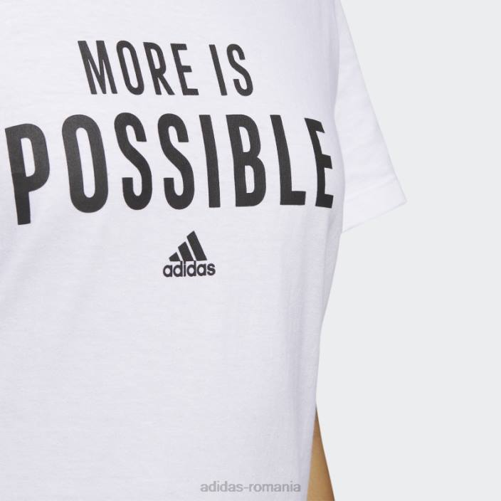 Adidas posibil tee alb femei alb/branded-add-m12 2JBN22639