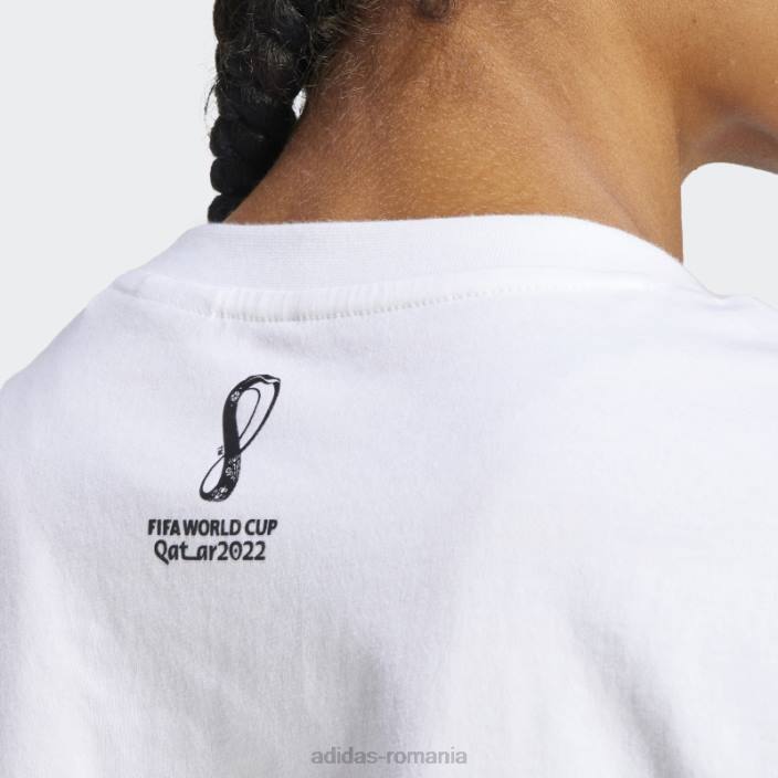 Adidas tricou alb adidas cupa mondială fifa 2022 germania femei alb 2JBN22716