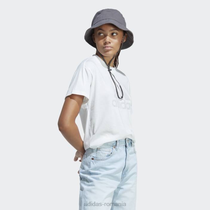 Adidas tricou alb melange fashion future icons winners 3.0 femei alb melange/gri 2JBN22803