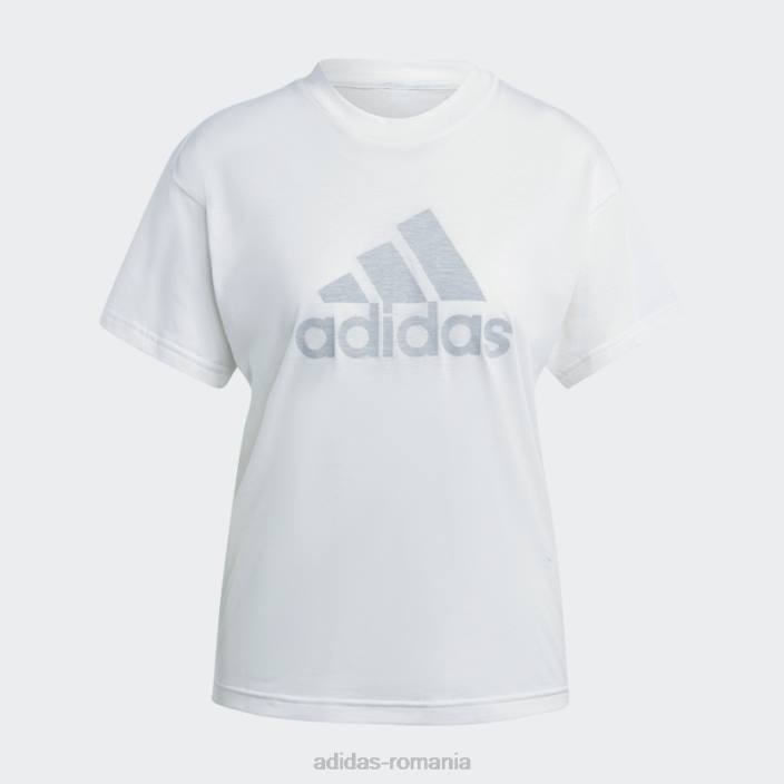 Adidas tricou alb melange fashion future icons winners 3.0 femei alb melange/gri 2JBN22803