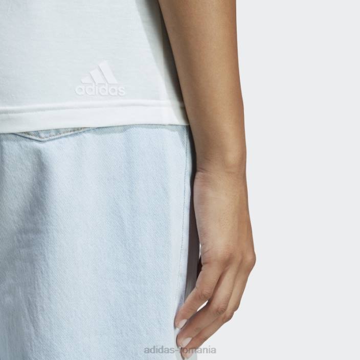 Adidas tricou alb melange fashion future icons winners 3.0 femei alb melange/gri 2JBN22803