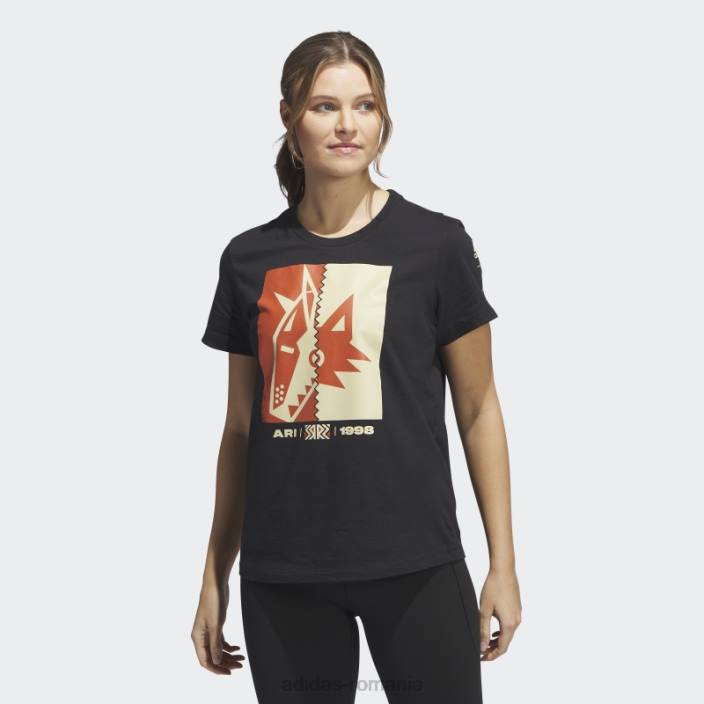 Adidas tricou coyotes playmaker negru femei negru/multi 2JBN22609