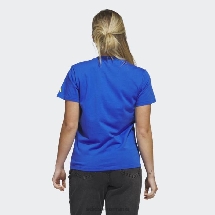 Adidas tricou cu logo boston marathon 2023 albastru adidas femei albastru 2JBN22752