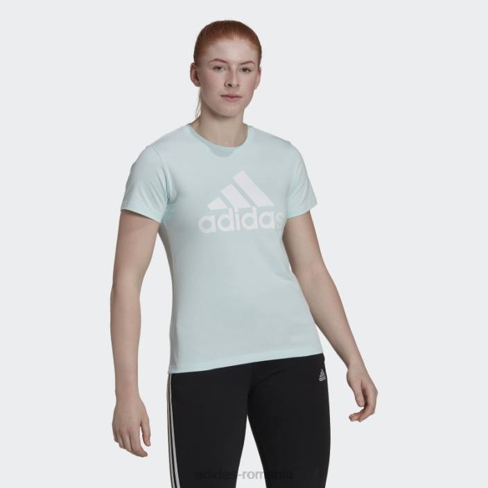 Adidas tricou cu logo hot essentials alb femei albastru alb 2JBN22614