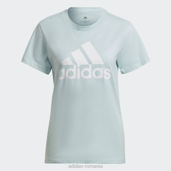 Adidas tricou cu logo hot essentials alb femei albastru alb 2JBN22614