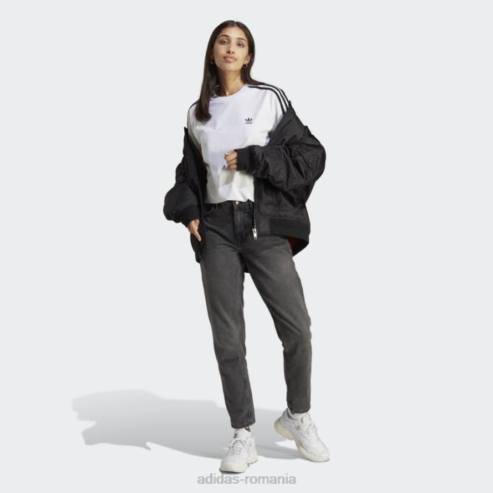 Adidas tricou cu mânecă lungă adicolor classics alb femei alb 2JBN22561