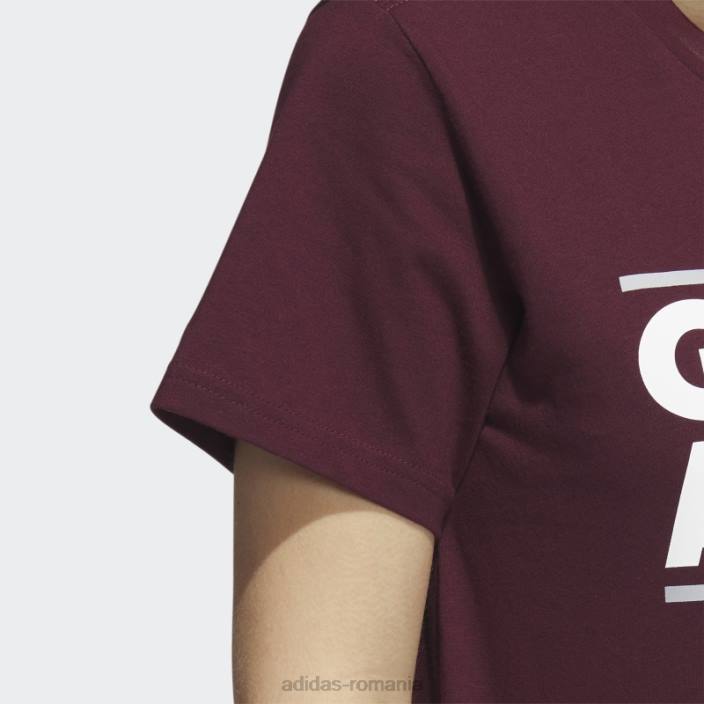 Adidas tricou cu mânecă scurtă pentru jucător de joc maro femei maroon/ncaa-tam-741-2 2JBN22856