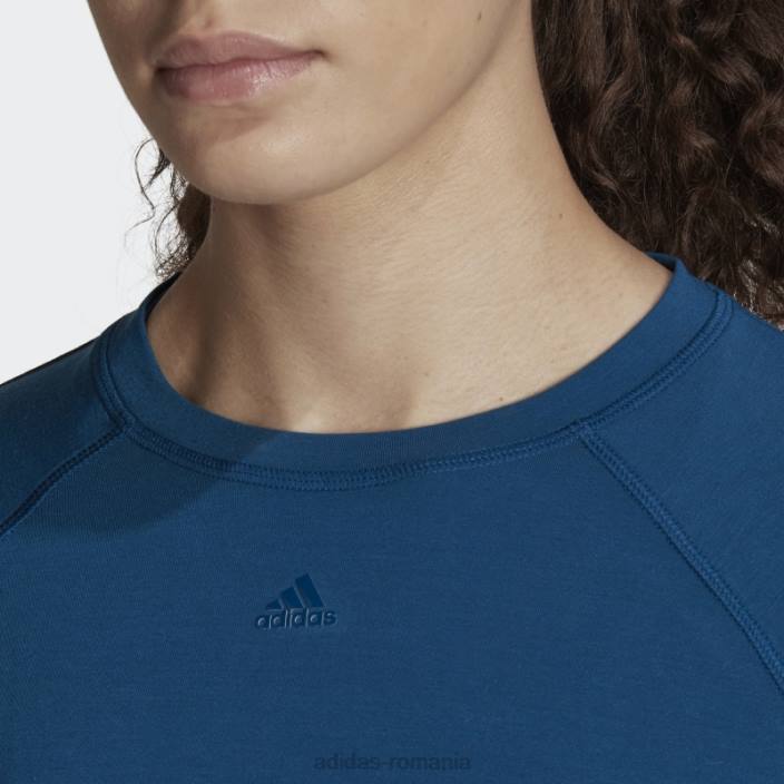 Adidas tricou cu spate marin aeroready adidas femei marin 2JBN22689