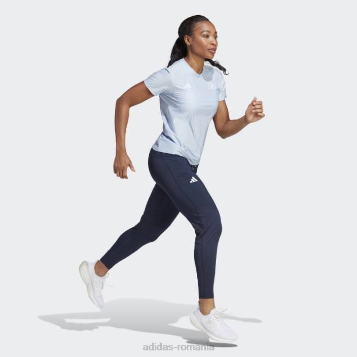 Adidas tricou de alergare boston marathon 2023 albastru zori adidas femei zori albastre 2JBN22548