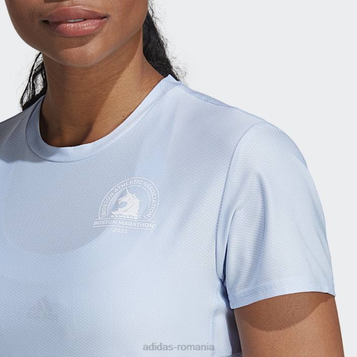 Adidas tricou de alergare boston marathon 2023 albastru zori adidas femei zori albastre 2JBN22548