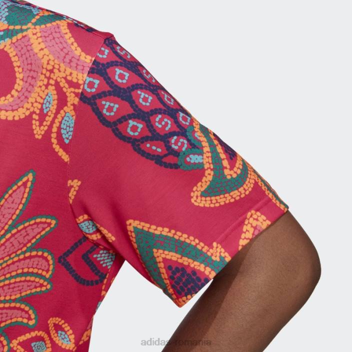 Adidas tricou grafic berry farm rio (marime plus) adidas femei fructe de pădure/aplicație portocalie 2JBN22707