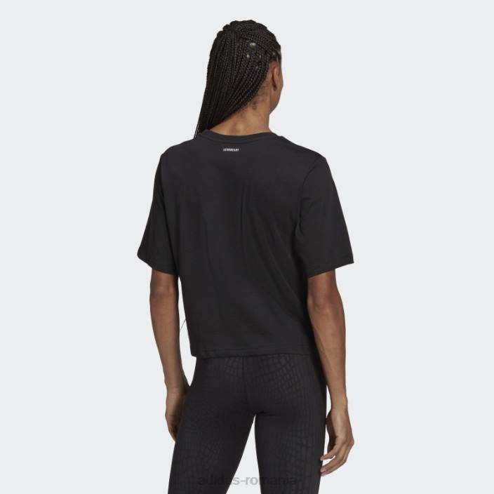 Adidas tricou grafic negru pentru antrenament aeroready adidas femei negru 2JBN22653
