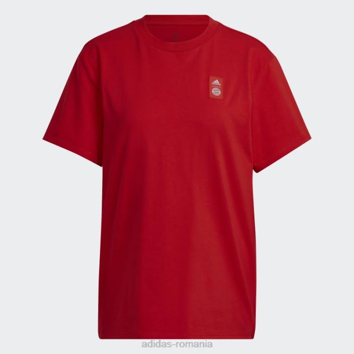 Adidas tricou grafic roșu fc bayern adidas femei roșu 2JBN22563
