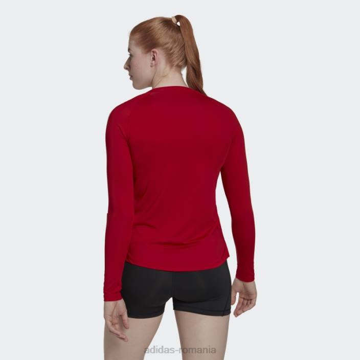 Adidas tricou hilo cu mânecă lungă roșu adidas femei rosu alb 2JBN22890