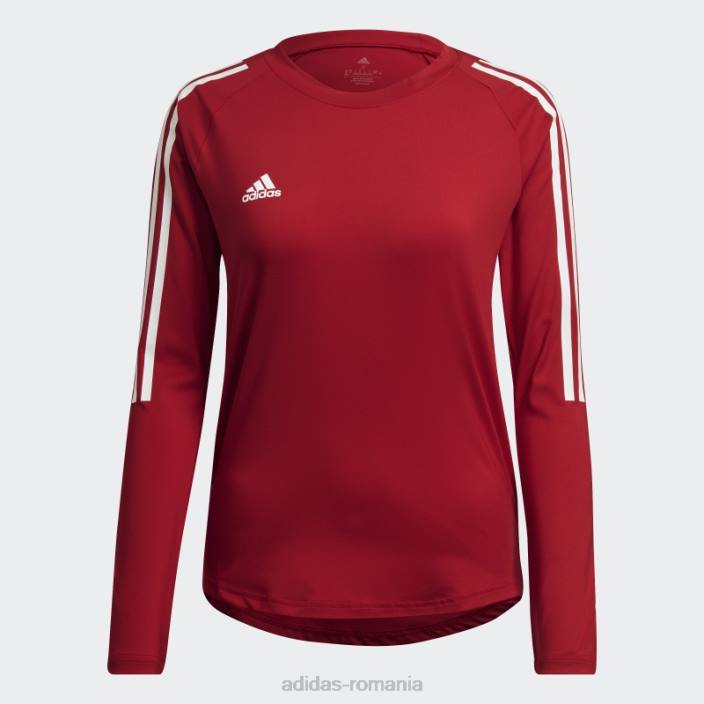Adidas tricou hilo cu mânecă lungă roșu adidas femei rosu alb 2JBN22890
