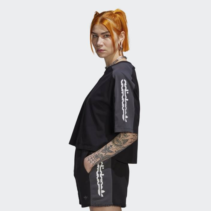 Adidas tricou negru cu grafic blocat adidas femei negru 2JBN22635
