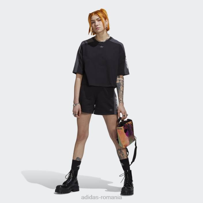 Adidas tricou negru cu grafic blocat adidas femei negru 2JBN22635