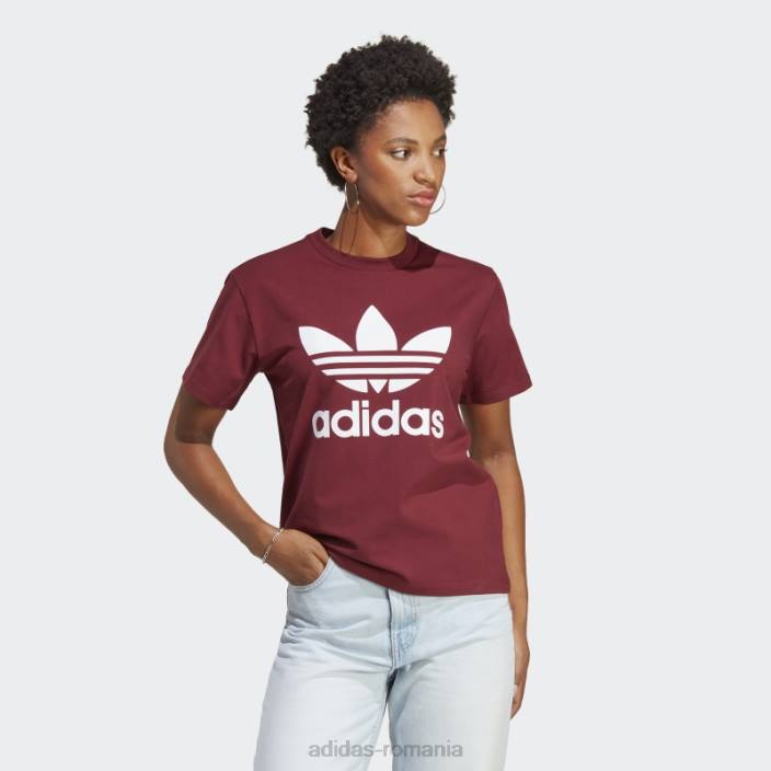 Adidas tricou roșu adicolor classics trefoil femei roșu 2JBN22450