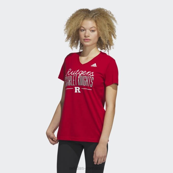 Adidas tricou scarlet knights red mel adidas femei red mel/ncaa-rut-7a4-1 2JBN22980