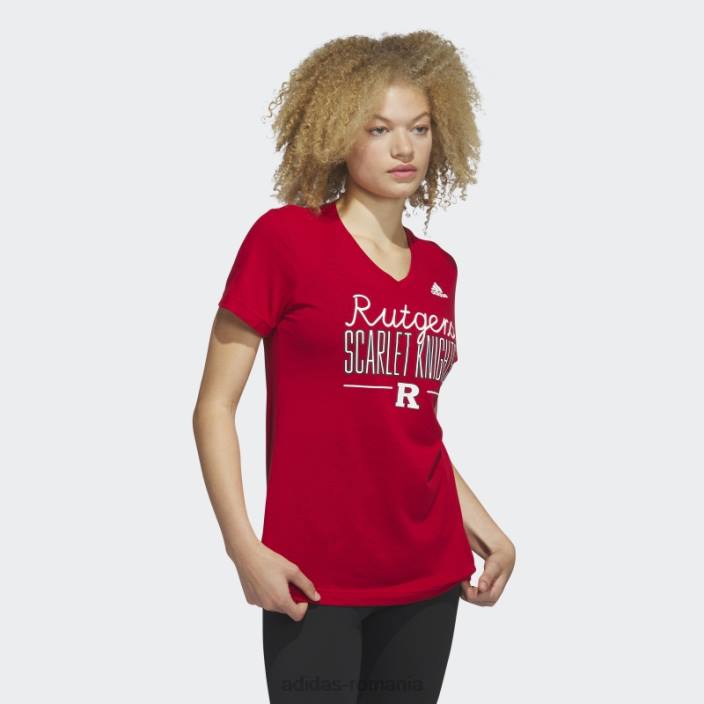 Adidas tricou scarlet knights red mel adidas femei red mel/ncaa-rut-7a4-1 2JBN22980