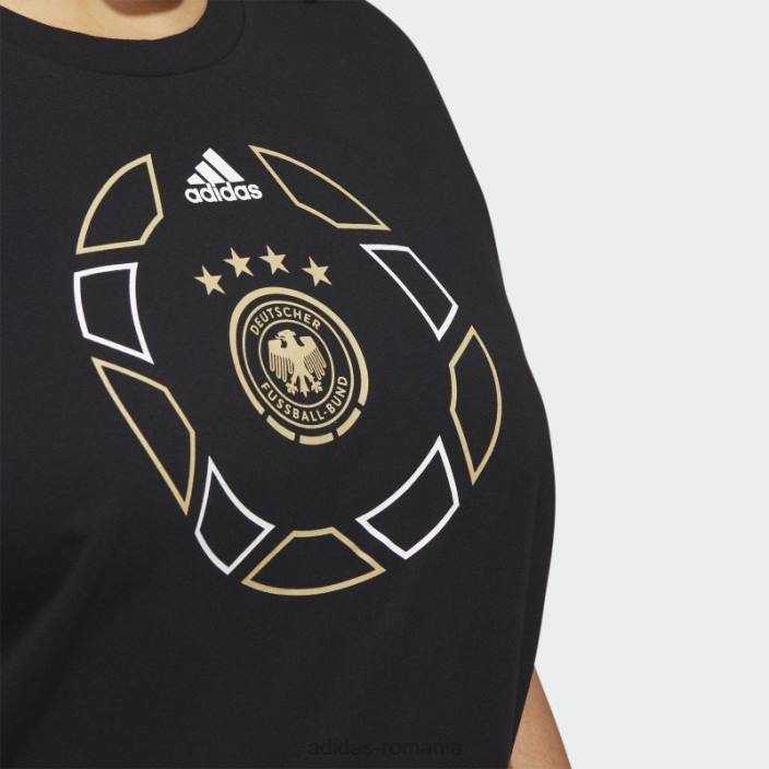 Adidas tricou supradimensionat negru cupa mondială germania (mărime plus) adidas femei negru 2JBN22665