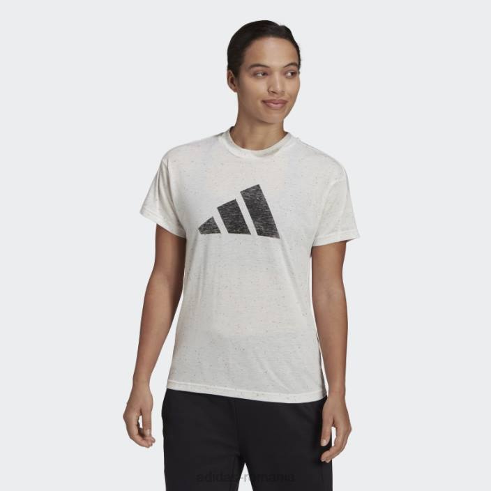 Adidas viitoarele icoane câștigători 3.0 tee fashion white melange femei melange alb 2JBN22853