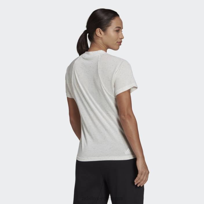 Adidas viitoarele icoane câștigători 3.0 tee fashion white melange femei melange alb 2JBN22853
