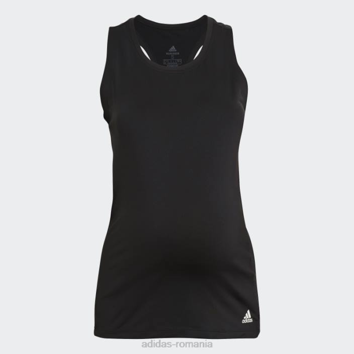 Adidas Aeroready proiectat 2 move sport tank top (maternitate) alb femei alb negru 2JBN22739