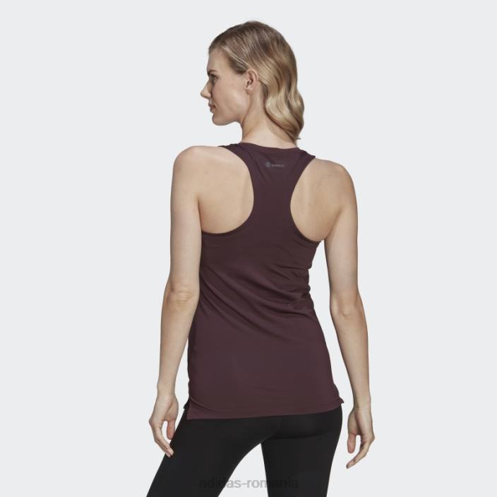 Adidas Aeroready proiectat 2 mutari sport tank top (maternitate) maro femei maro/alb 2JBN22771