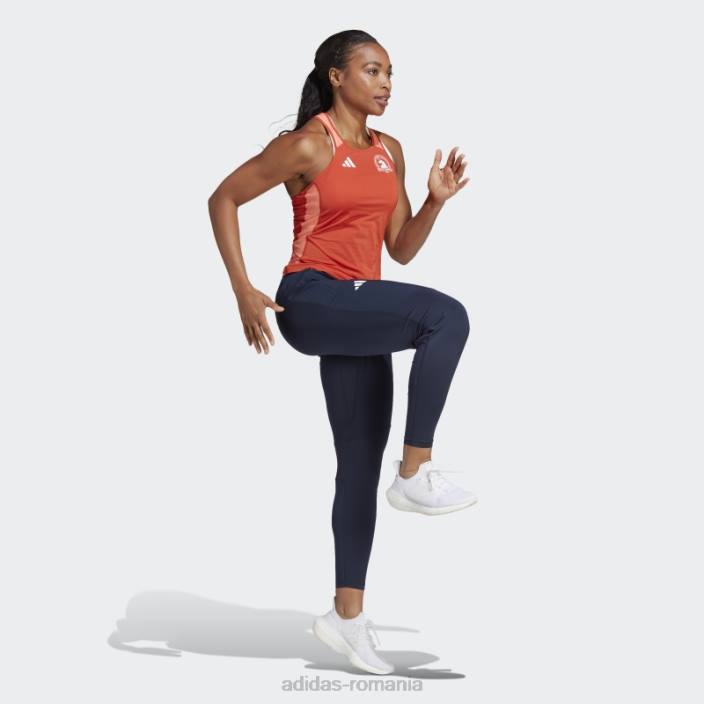 Adidas Boston Marathon 2023 maiou roșu pentru alergare femei roșu 2JBN22658