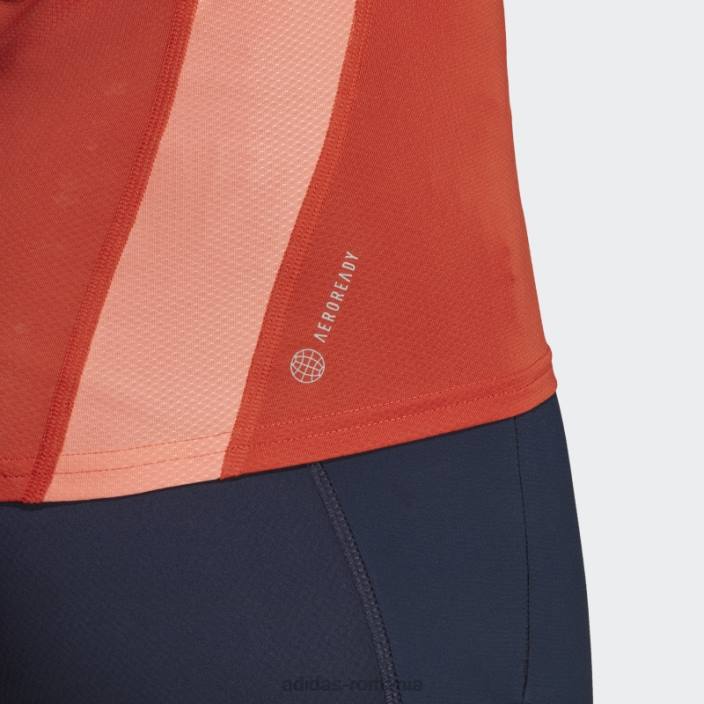 Adidas Boston Marathon 2023 maiou roșu pentru alergare femei roșu 2JBN22658