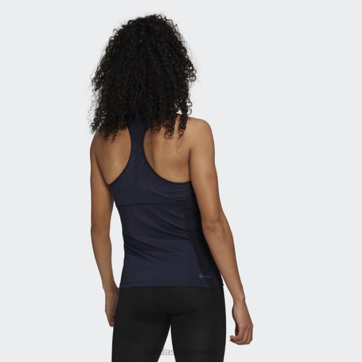 Adidas Cerneală pentru maiou de antrenament techfit racerback femei cerneală/alb 2JBN22958