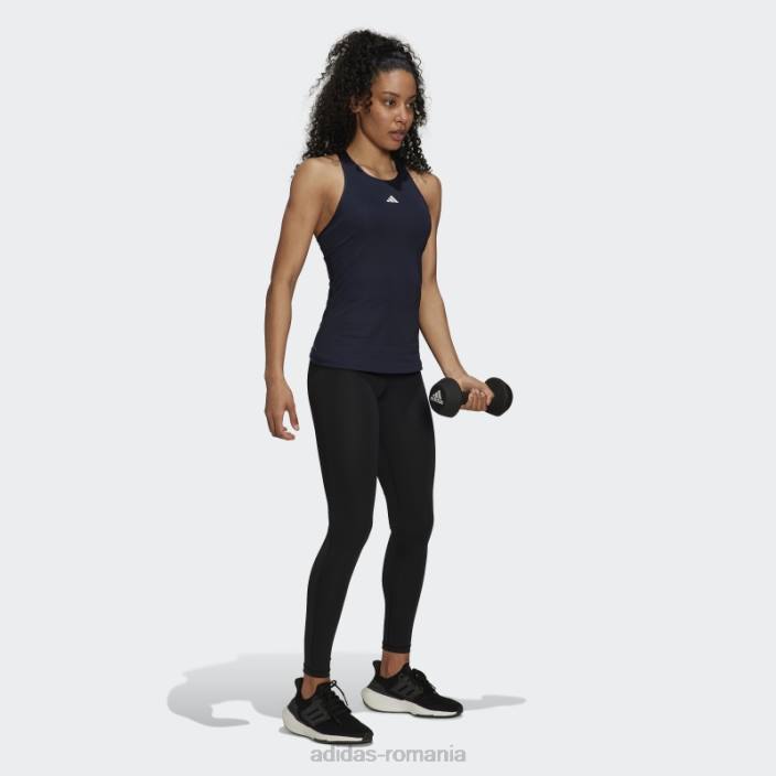 Adidas Cerneală pentru maiou de antrenament techfit racerback femei cerneală/alb 2JBN22958