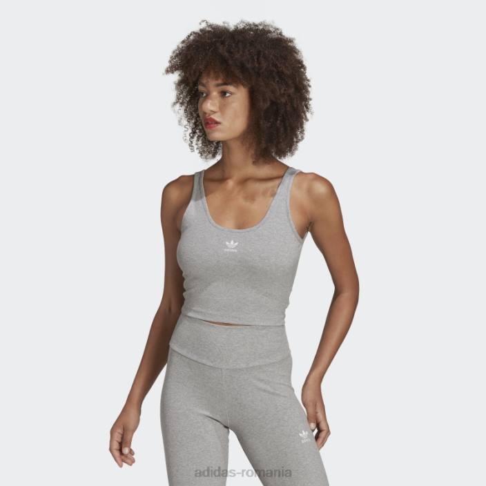 Adidas adicolor essentials maiou cu coaste gri mediu adidas femei gri mediu 2JBN22500