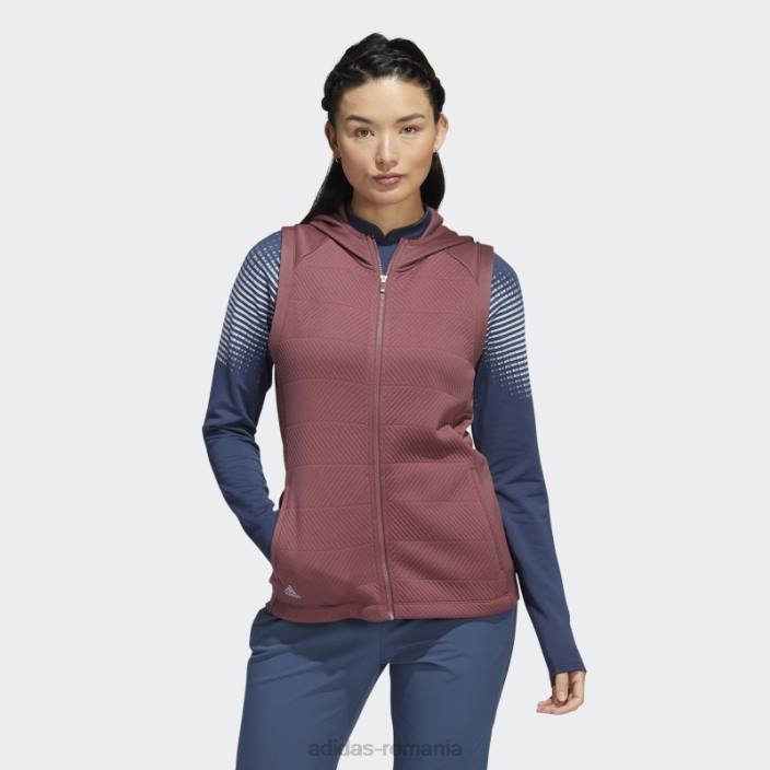 Adidas cold.rdy vesta cu fermoar complet visiniu femei Burgundia 2JBN22796