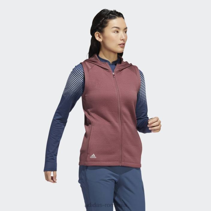 Adidas cold.rdy vesta cu fermoar complet visiniu femei Burgundia 2JBN22796